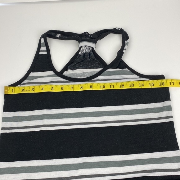 Striped Black and White Maxi Dress - Picture 7 of 16